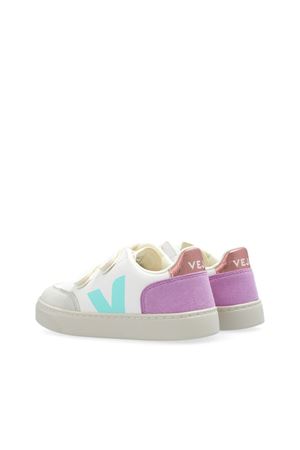 sneakers in pelle bianco VEJA KIDS | XV0503793CEXTRAWHITEMULTICOORCHID